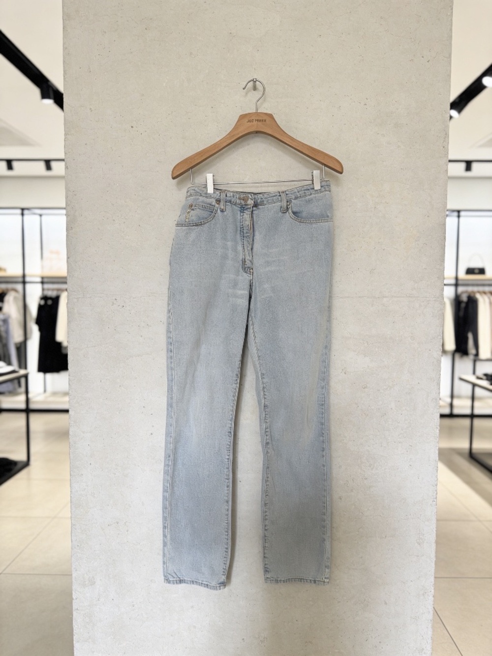 Vintage Armani Jeans Comfort Fit Light Wash Straight Leg